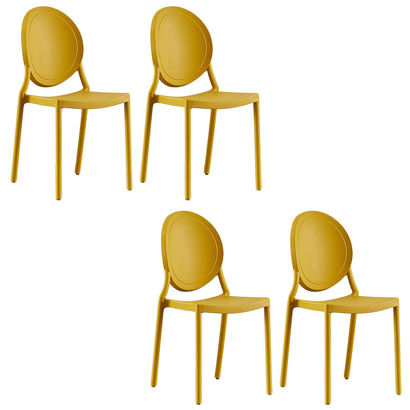 Sedia moderna di plastica 16.1 "set di set laterale del re Luigi largo