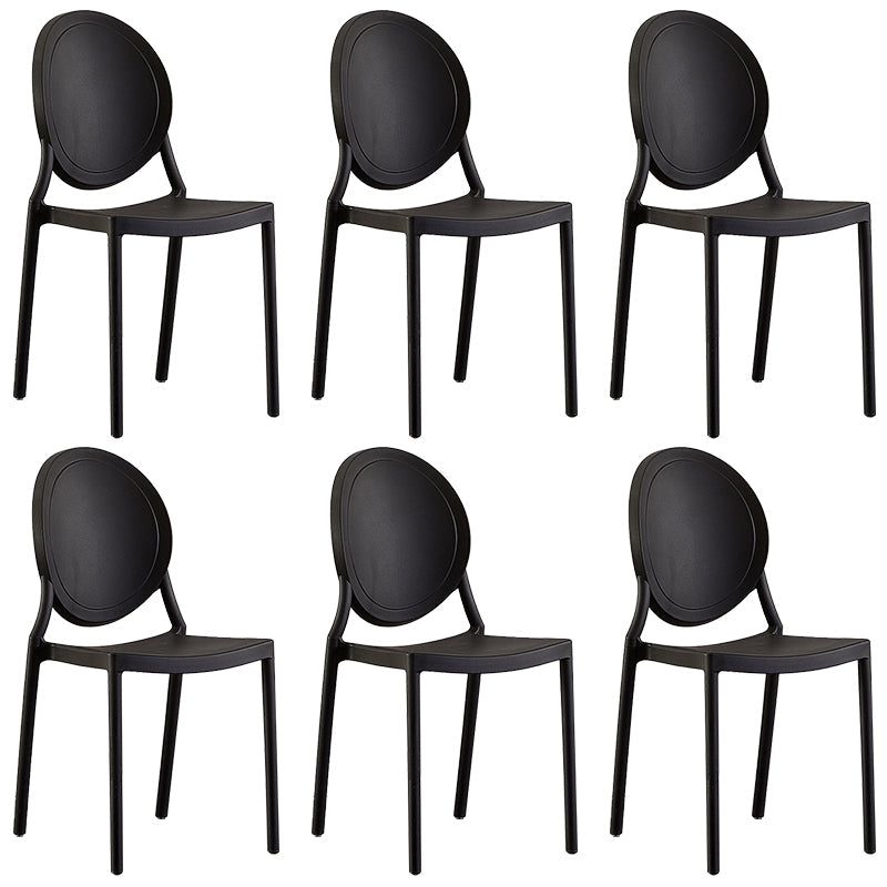 Plastic Modern Chair 16.1" Wide King Louis Back Side Chair Set