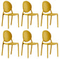 Plastic Modern Chair 16.1" Wide King Louis Back Side Chair Set