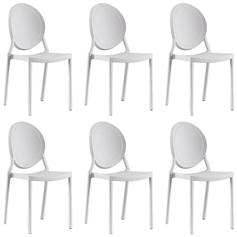 Plastic Modern Chair 16.1" Wide King Louis Back Side Chair Set