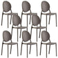 Plastic Modern Chair 16.1" Wide King Louis Back Side Chair Set