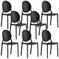 Plastic Modern Chair 16.1" Wide King Louis Back Side Chair Set
