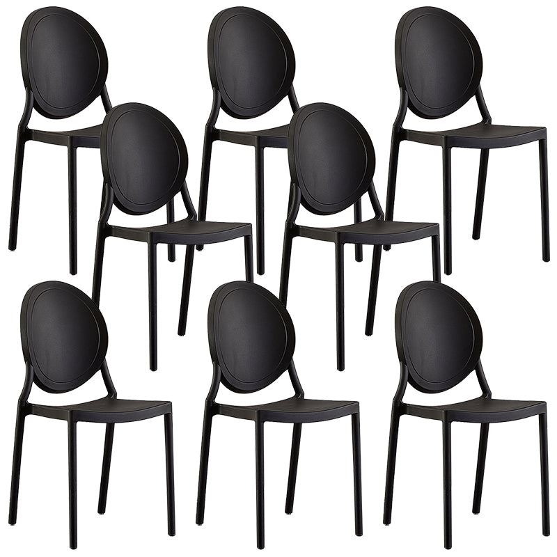 Plastic Modern Chair 16.1" Wide King Louis Back Side Chair Set
