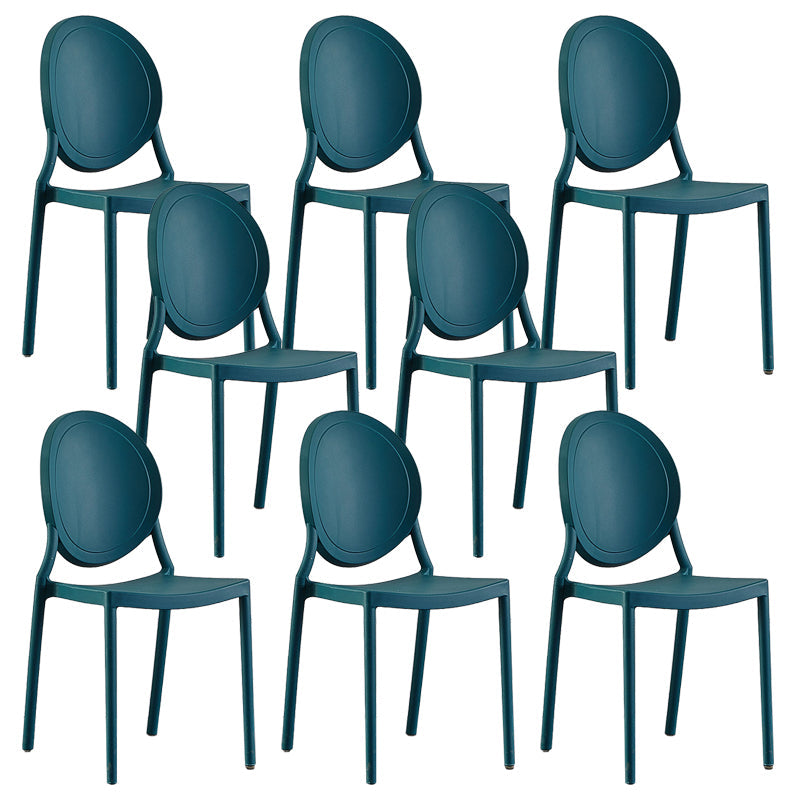 Plastic Modern Chair 16.1" Wide King Louis Back Side Chair Set
