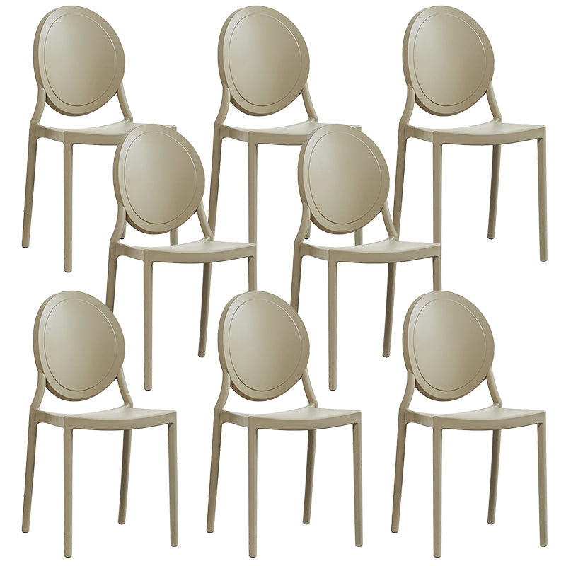 Plastic Modern Chair 16.1" Wide King Louis Back Side Chair Set