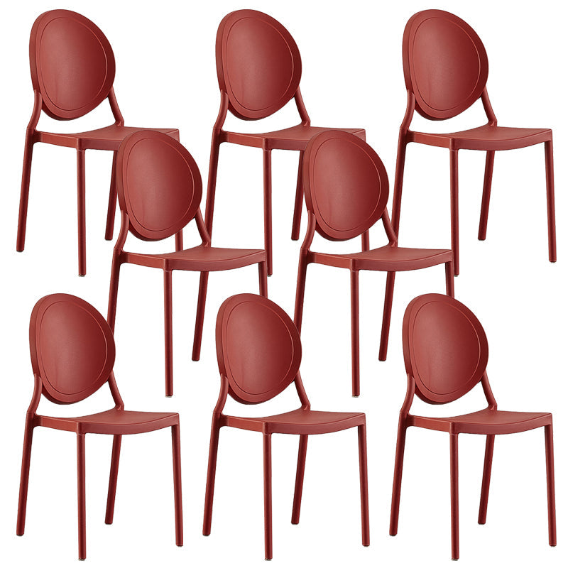 Sedia moderna di plastica 16.1 "set di set laterale del re Luigi largo