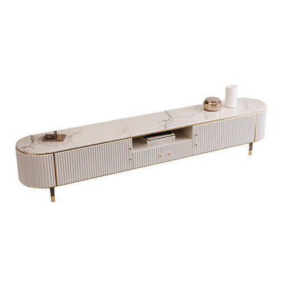 Glam TV Stand Console Stone TV Media Console pour salon