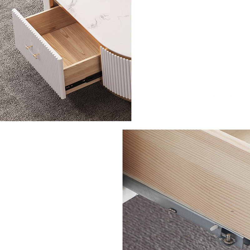 Glam TV Stand Console Stone TV Media Console pour salon