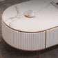 Glam TV Stand Console Stone TV Media Console pour salon