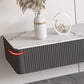 Soporte de TV moderno, almacenamiento cerrado, consola multimedia de TV montada en la pared con cajones