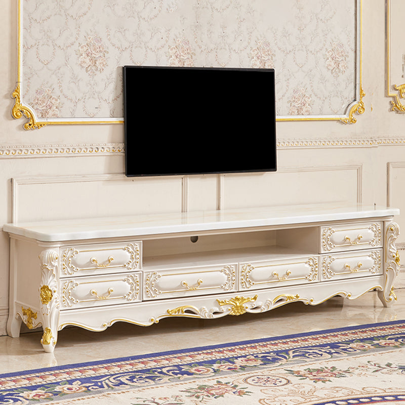 Glam TV Stand Console Open Storage TV Media Console with 6 Drawers Clearhalo 'furn' 'furn_tv_stands_entertainment_centers' 'Furniture' 'Living Room Furniture' 'TV Stands & Entertainment Centers' 'TV Stands & Media Storage Furniture' 'tv_stands_entertainment_centers' 6752351
