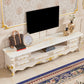 Glam TV Stand Console Open Storage TV Media Console with 6 Drawers 79"L x 20"W x 20"H Clearhalo 'furn' 'furn_tv_stands_entertainment_centers' 'Furniture' 'Living Room Furniture' 'TV Stands & Entertainment Centers' 'TV Stands & Media Storage Furniture' 'tv_stands_entertainment_centers' 6752353