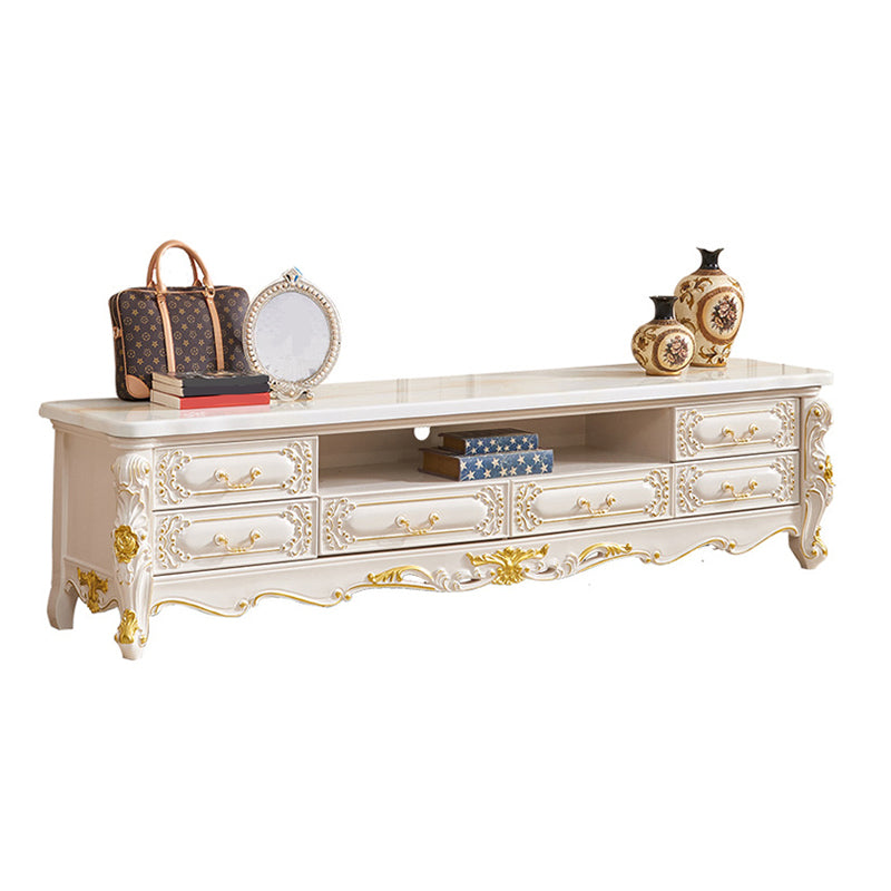 Glam TV Stand Console Open Storage TV Media Console with 6 Drawers Clearhalo 'furn' 'furn_tv_stands_entertainment_centers' 'Furniture' 'Living Room Furniture' 'TV Stands & Entertainment Centers' 'TV Stands & Media Storage Furniture' 'tv_stands_entertainment_centers' 6752355