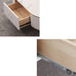 Console porta TV in pietra Console multimediale TV con contenitori aperti con cassetti