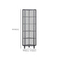 Contemporary Metal China Cabinet Glass Doors Display Cabinet with Doors for Dining Room