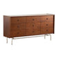 Commode double ultra moderne en pin, commode de rangement pour chambre à coucher