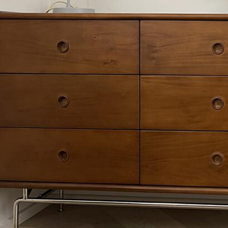 Commode double ultra moderne en pin, commode de rangement pour chambre à coucher