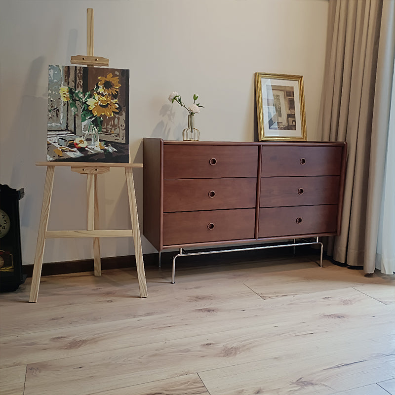 Commode double ultra moderne en pin, commode de rangement pour chambre à coucher