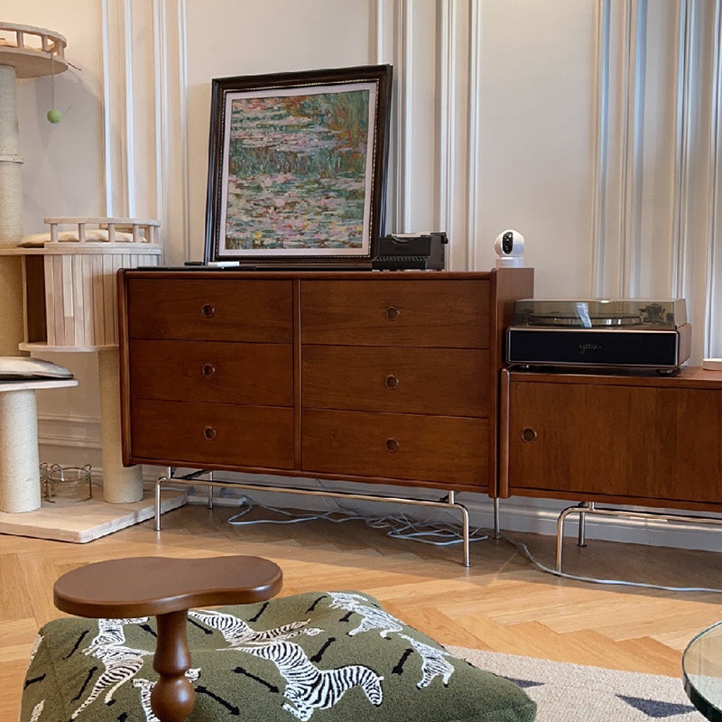Commode double ultra moderne en pin, commode de rangement pour chambre à coucher