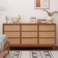 15.6-inch Width Contemporary Storage Chest Solid Wood Dresser with 6/9 Drawers Clearhalo 'Bedroom Furniture' 'Dressers & Chests' 'dressers_chests' 'furn' 'furn_dressers_chests' 'Furniture' 6752824