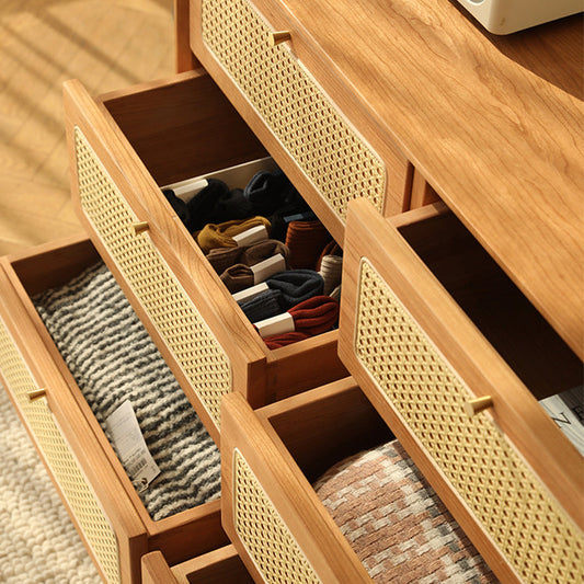 15.6-inch Width Contemporary Storage Chest Solid Wood Dresser with 6/9 Drawers Clearhalo 'Bedroom Furniture' 'Dressers & Chests' 'dressers_chests' 'furn' 'furn_dressers_chests' 'Furniture' 6752825