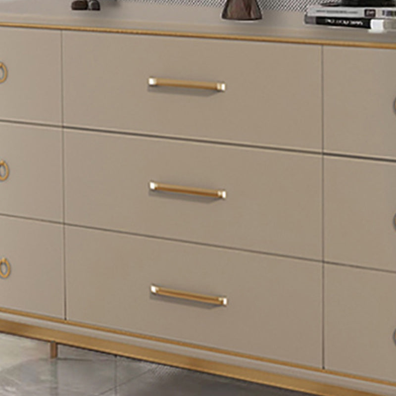 Klassieke Glam horizontale dubbele ladekast met houten opbergkast voor slaapkamer