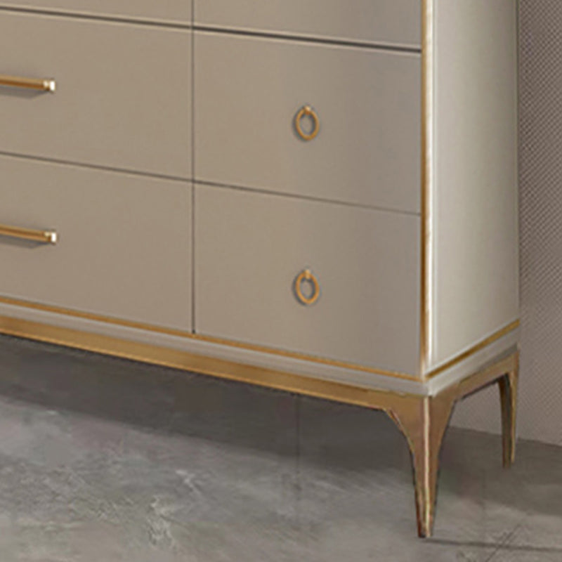 Klassieke Glam horizontale dubbele ladekast met houten opbergkast voor slaapkamer