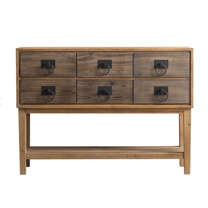 Traditional Solid Wood Double Dresser Horizontal Storage Chest Dresser for Bedroom Clearhalo 'Bedroom Furniture' 'Dressers & Chests' 'dressers_chests' 'furn' 'furn_dressers_chests' 'Furniture' 6752860