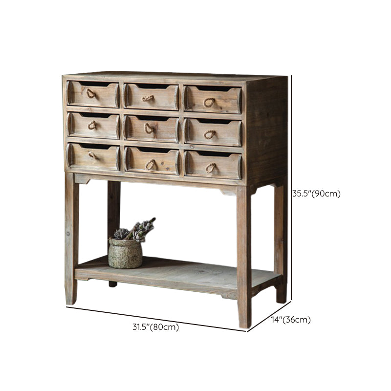 Traditional Solid Wood Double Dresser Horizontal Storage Chest Dresser for Bedroom Clearhalo 'Bedroom Furniture' 'Dressers & Chests' 'dressers_chests' 'furn' 'furn_dressers_chests' 'Furniture' 6752867