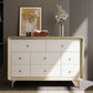 Classic Glam Horizontal Double Dresser Rubber Wood Storage Chest Dresser for Bedroom Clearhalo 'Bedroom Furniture' 'Dressers & Chests' 'dressers_chests' 'furn' 'furn_dressers_chests' 'Furniture' 6752870