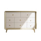 Classic Glam Horizontal Double Dresser Rubber Wood Storage Chest Dresser for Bedroom https: res.litfad.com site img item 2022 11 21 6752872 1200x1200.jpg Clearhalo 'Bedroom Furniture' 'Dressers & Chests' 'dressers_chests' 'furn' 'furn_dressers_chests' 'Furniture' 6752872