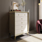 Classic Glam Horizontal Double Dresser Rubber Wood Storage Chest Dresser for Bedroom Clearhalo 'Bedroom Furniture' 'Dressers & Chests' 'dressers_chests' 'furn' 'furn_dressers_chests' 'Furniture' 6752873
