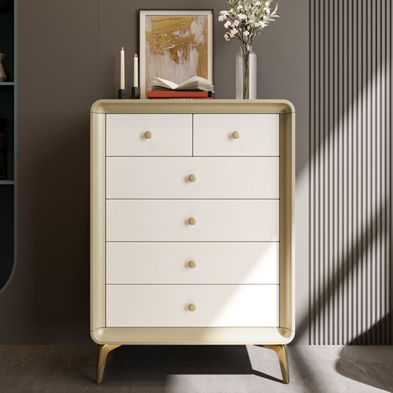 Classic Glam Horizontal Double Dresser Rubber Wood Storage Chest Dresser for Bedroom Clearhalo 'Bedroom Furniture' 'Dressers & Chests' 'dressers_chests' 'furn' 'furn_dressers_chests' 'Furniture' 6752877