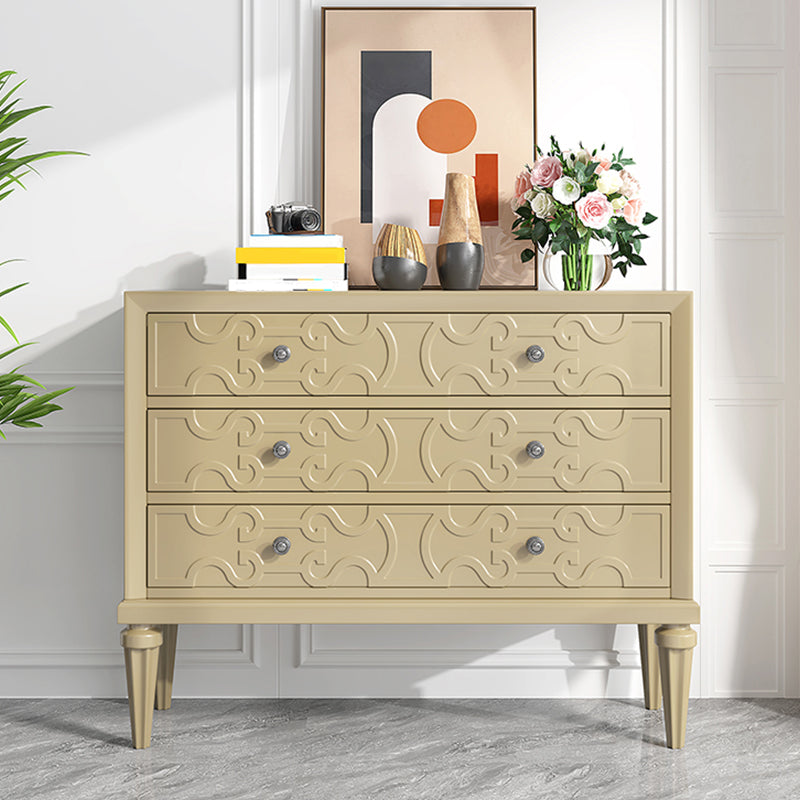 Classic Glam Horizontal Double Dresser Rubber Wood Storage Chest Dresser for Bedroom Clearhalo 'Bedroom Furniture' 'Dressers & Chests' 'dressers_chests' 'furn' 'furn_dressers_chests' 'Furniture' 6752884