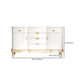 Classic Glam Horizontal Double Dresser Rubber Wood Storage Chest Dresser for Bedroom Clearhalo 'Bedroom Furniture' 'Dressers & Chests' 'dressers_chests' 'furn' 'furn_dressers_chests' 'Furniture' 6752888