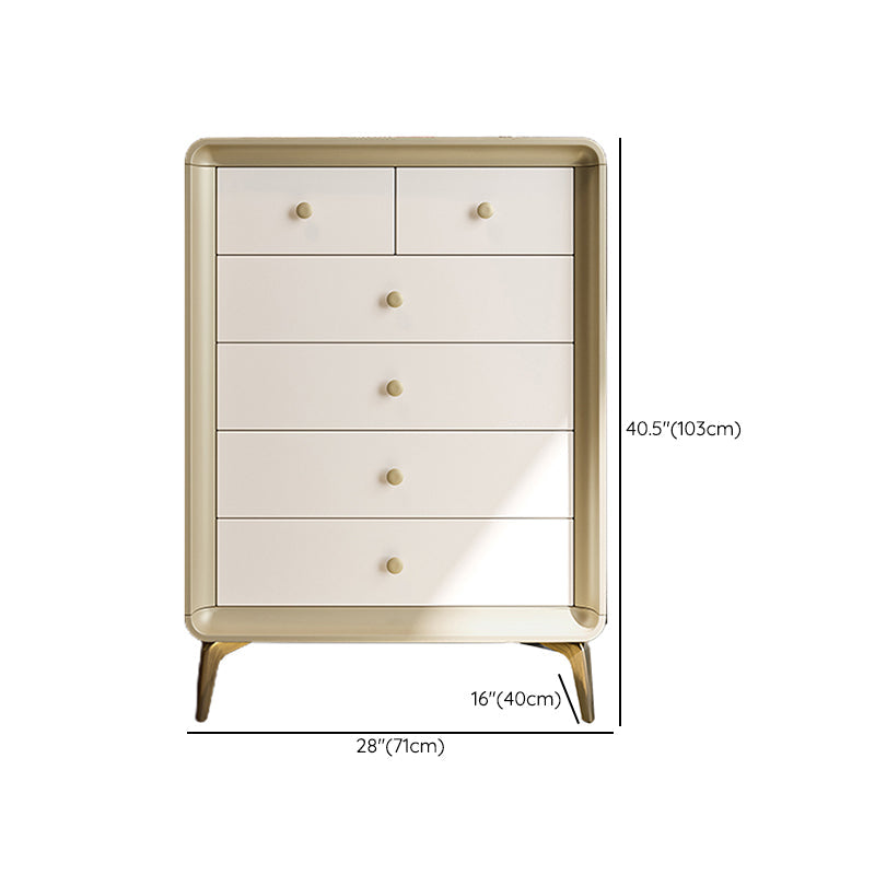 Classic Glam Horizontal Double Dresser Rubber Wood Storage Chest Dresser for Bedroom Clearhalo 'Bedroom Furniture' 'Dressers & Chests' 'dressers_chests' 'furn' 'furn_dressers_chests' 'Furniture' 6752889