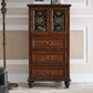 Traditionele ladekast van massief hout met een breedte van 15,6 inch