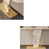 Tavolo da divano di divano in stile glam tavolo accento console top per l'ingresso