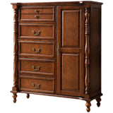 Mid-Century Modern Cabinet/Chest with Drawers and Legs in Solid Wood Clearhalo 'Cabinets & Chests' 'cabinets_chests' 'furn' 'furn_cabinets_chests' 'Furniture' 'Living Room Furniture' 6753089