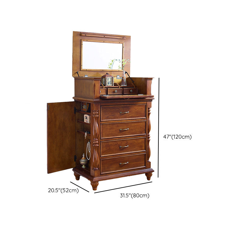 Mid-Century Modern Cabinet/Chest with Drawers and Legs in Solid Wood Clearhalo 'Cabinets & Chests' 'cabinets_chests' 'furn' 'furn_cabinets_chests' 'Furniture' 'Living Room Furniture' 6753094