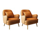 Contemporary Pillow Back Chair Recessed Arms Pillow Back ArmChair Ginger 2 Piece Set Clearhalo 'Accent Chairs' 'accent_chairs' 'Chairs & Seating' 'furn' 'furn_accent_chairs' 'Furniture' 'Living Room Furniture' 6753100