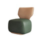 Industrial Upholstered Accent Chair Leather Tight Back Armless Chair Green Faux Leather 1 Piece Clearhalo 'Accent Chairs' 'accent_chairs' 'Chairs & Seating' 'furn' 'furn_accent_chairs' 'Furniture' 'Living Room Furniture' 6753167