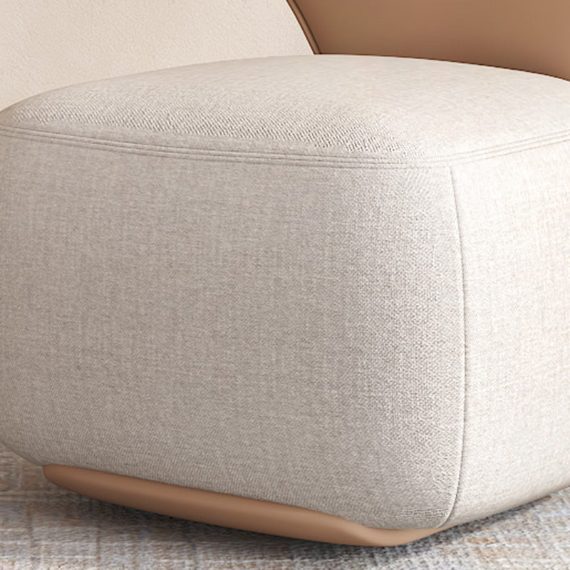 Industrial Upholstered Accent Chair Leather Tight Back Armless Chair Clearhalo 'Accent Chairs' 'accent_chairs' 'Chairs & Seating' 'furn' 'furn_accent_chairs' 'Furniture' 'Living Room Furniture' 6753170