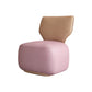 Industrial Upholstered Accent Chair Leather Tight Back Armless Chair Pink Faux Leather 1 Piece Clearhalo 'Accent Chairs' 'accent_chairs' 'Chairs & Seating' 'furn' 'furn_accent_chairs' 'Furniture' 'Living Room Furniture' 6753183