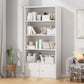 Contemporary Accent Cabinet with Wooden Shelves Rectangle Cabinet White 1 4 Clearhalo 'Cabinets & Chests' 'cabinets_chests' 'furn' 'furn_cabinets_chests' 'Furniture' 'Living Room Furniture' 6753203