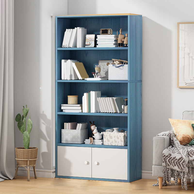 Contemporary Accent Cabinet with Wooden Shelves Rectangle Cabinet Blue 1 4 Clearhalo 'Cabinets & Chests' 'cabinets_chests' 'furn' 'furn_cabinets_chests' 'Furniture' 'Living Room Furniture' 6753222