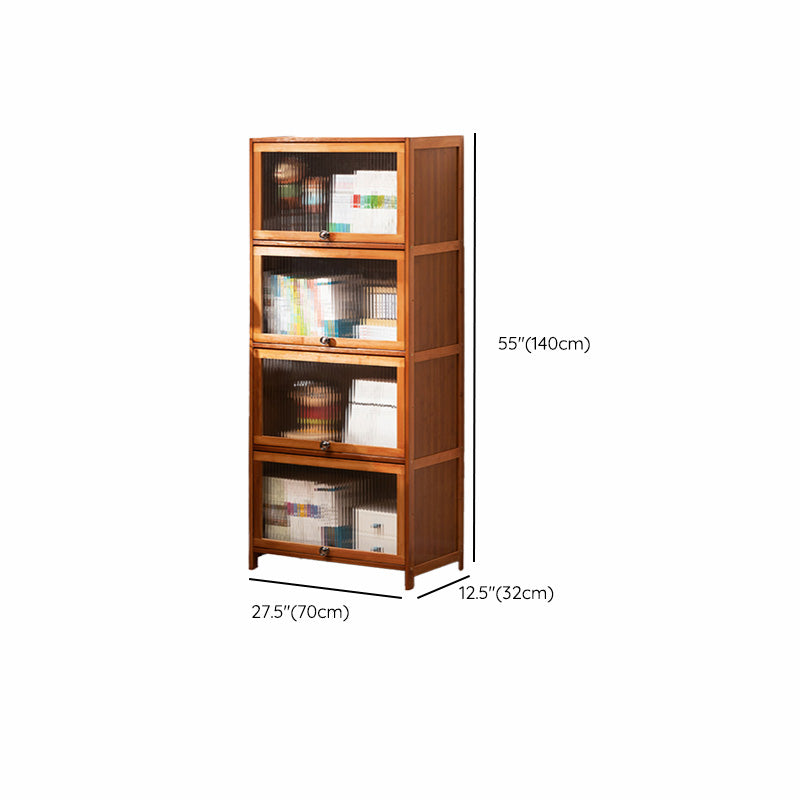 Contemporary Brown Accent Cabinet with Acrylic Doors Rectangle Cabinet Clearhalo 'Cabinets & Chests' 'cabinets_chests' 'furn' 'furn_cabinets_chests' 'Furniture' 'Living Room Furniture' 6753277