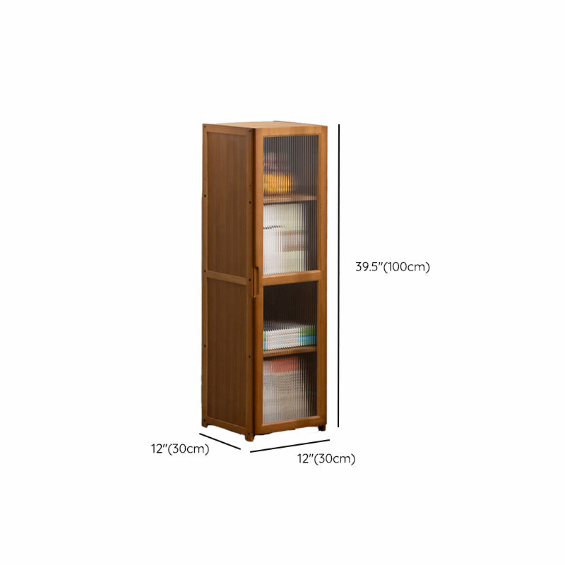 Contemporary Brown Accent Cabinet with Acrylic Doors Rectangle Cabinet Clearhalo 'Cabinets & Chests' 'cabinets_chests' 'furn' 'furn_cabinets_chests' 'Furniture' 'Living Room Furniture' 6753283