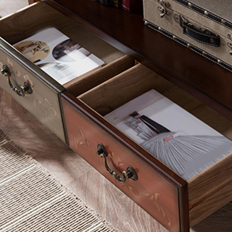 Mid-Century Modern Rectangle Accent Cabinet in Solid Wood with Door Clearhalo 'Cabinets & Chests' 'cabinets_chests' 'furn' 'furn_cabinets_chests' 'Furniture' 'Living Room Furniture' 6753324