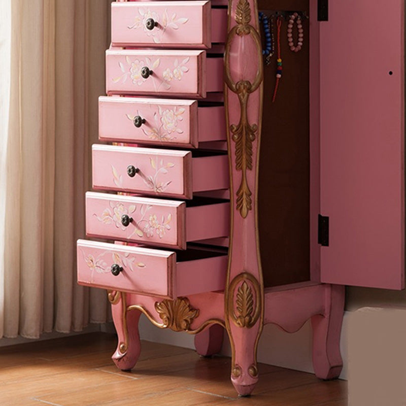 Industrial Side Cabinet in Solid Wood with 7 Drawers and 1 Door Clearhalo 'Cabinets & Chests' 'cabinets_chests' 'furn' 'furn_cabinets_chests' 'Furniture' 'Living Room Furniture' 6753333